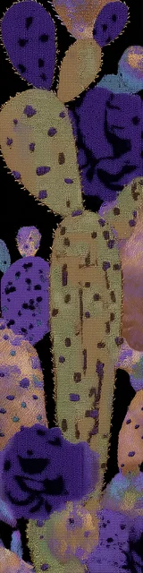 Free cactus bookmark featuring a muted dark theme cactus